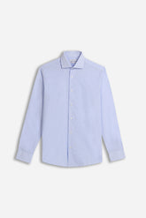 CAMICIA FIL A FIL  CELESTE